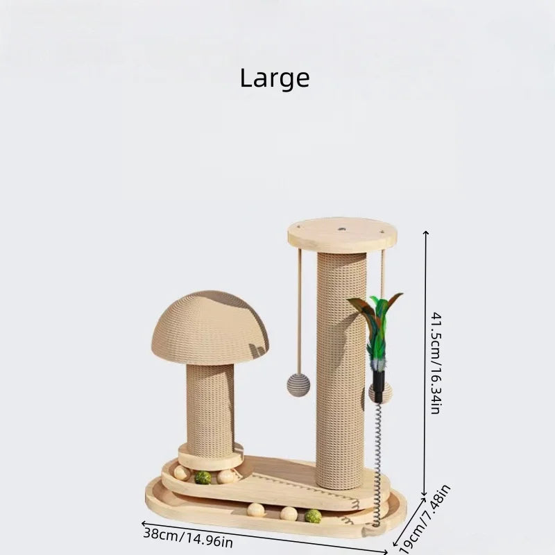 Interactive Cat Scratching Post Tower