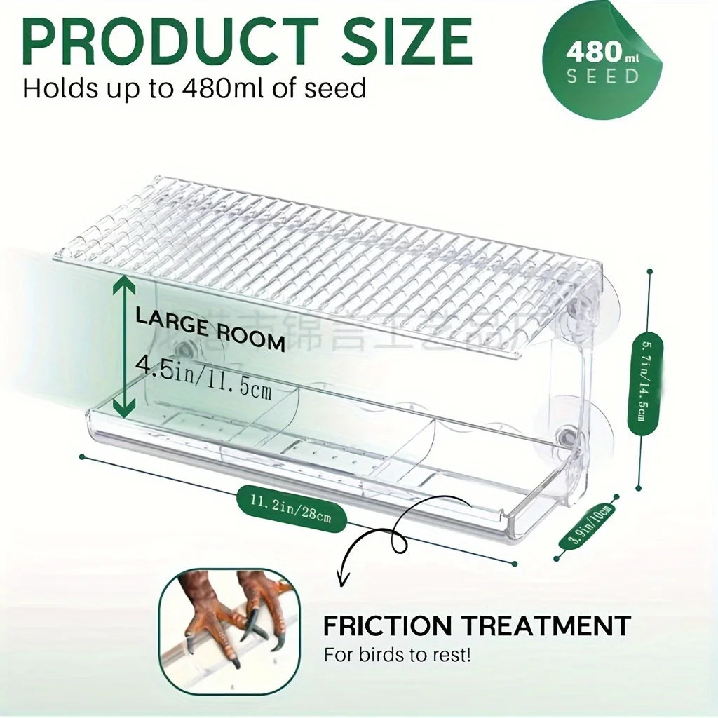 Large Window Wild Bird Feeder