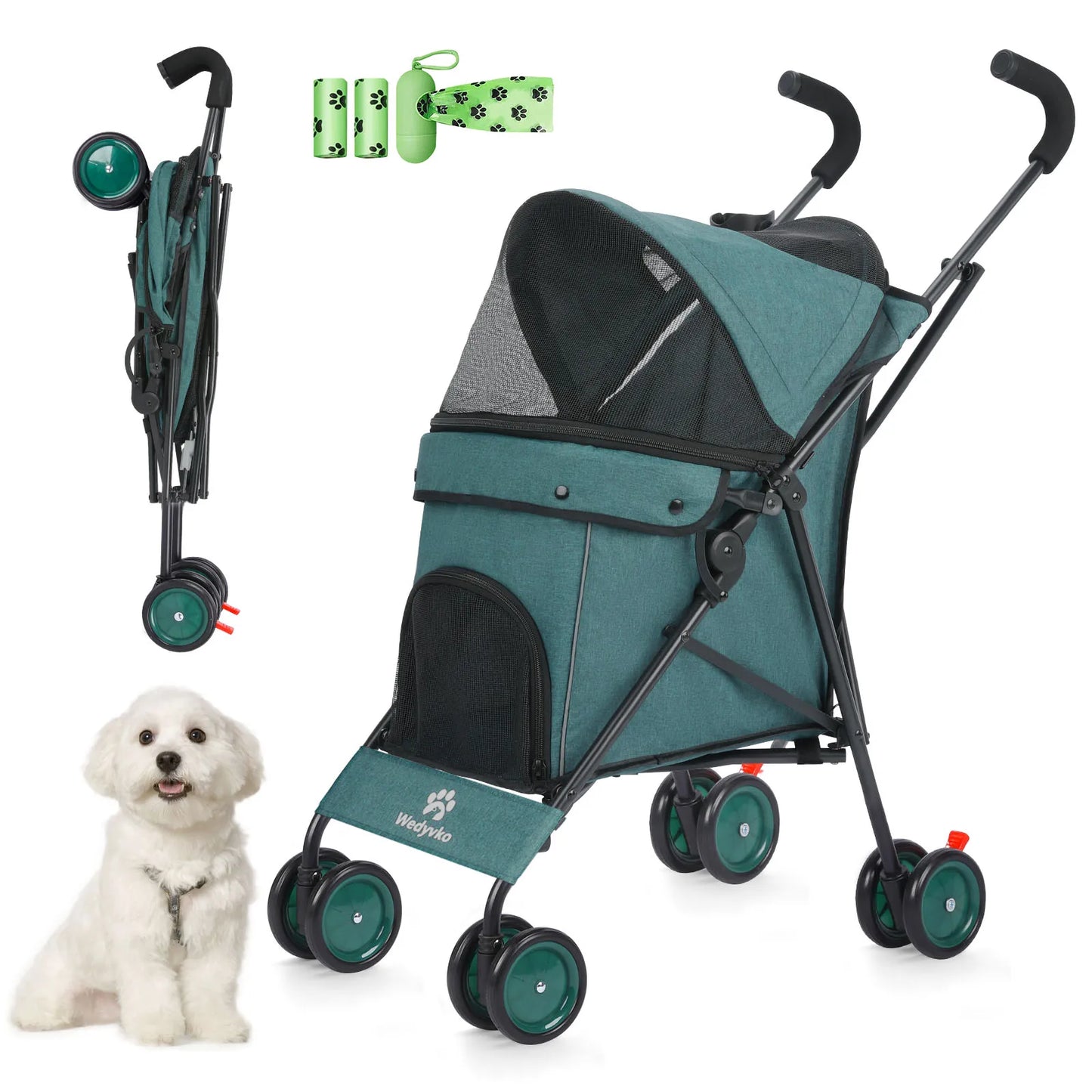 Pet Stroller with Brakes