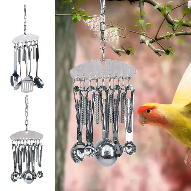 Hanging Stainless Steel Pet Bird Toy