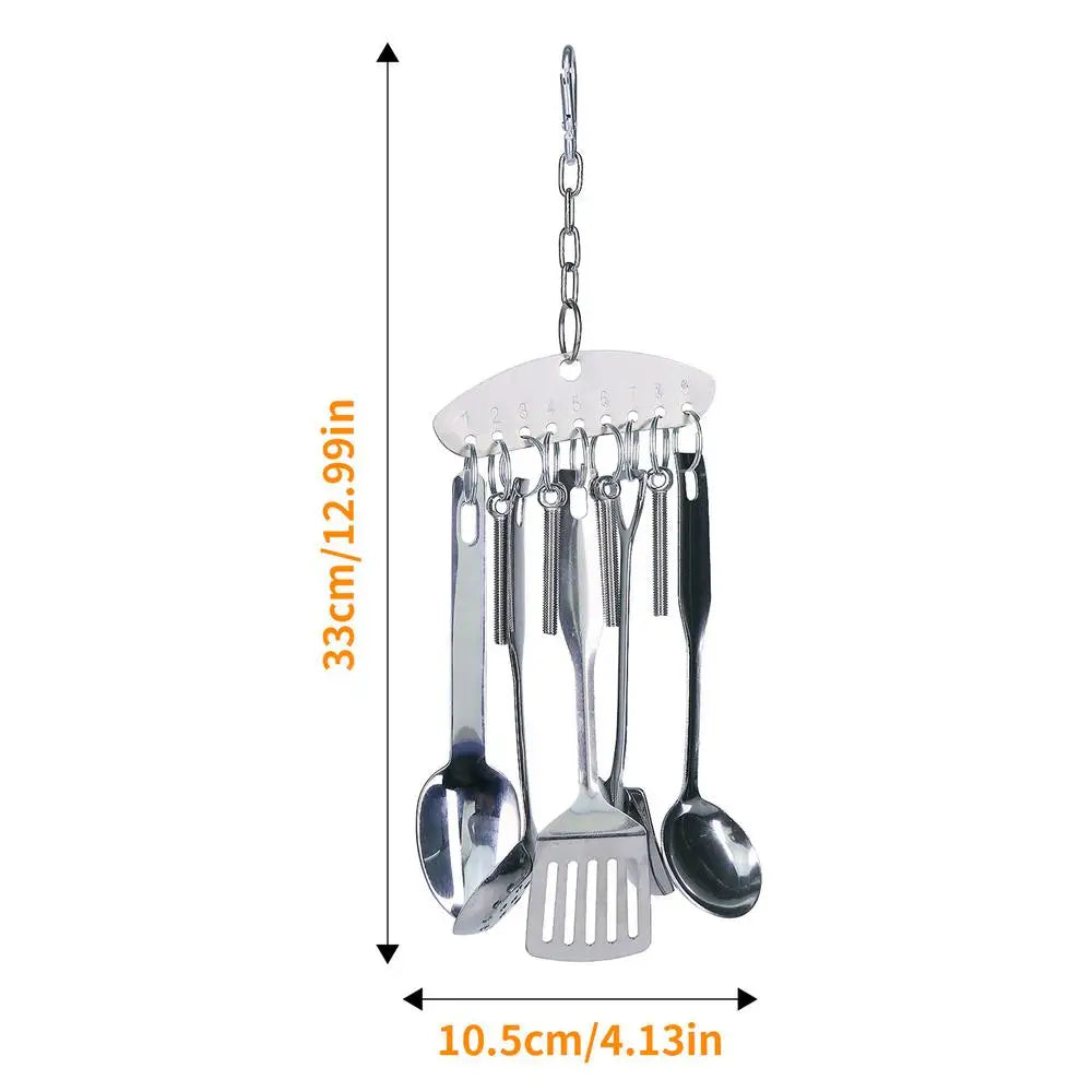 Hanging Stainless Steel Pet Bird Toy