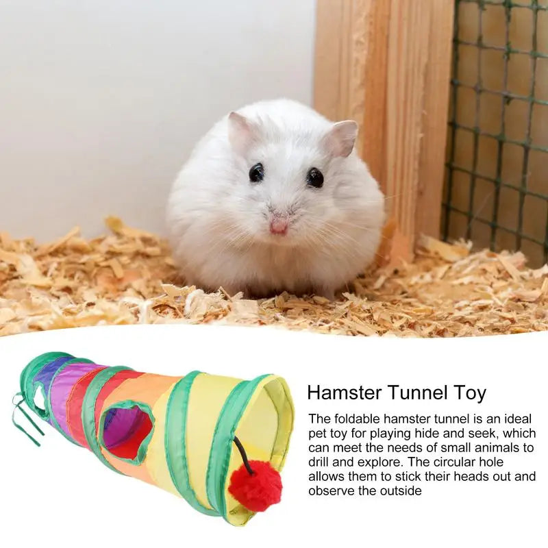 Hamster Tunnel Tunnel Toy for Enrichment Hamster Playground Hamster Climbing Toys Small Pet Fun Tunnel for Gerbils Hamsters