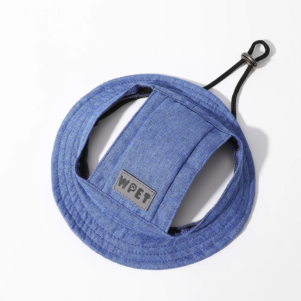 Adjustable Dog Hat with Ear Holes