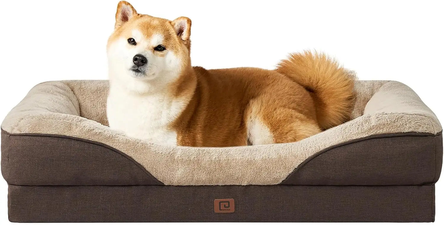 Memory Foam Orthopedic Dog Sofa with Sides