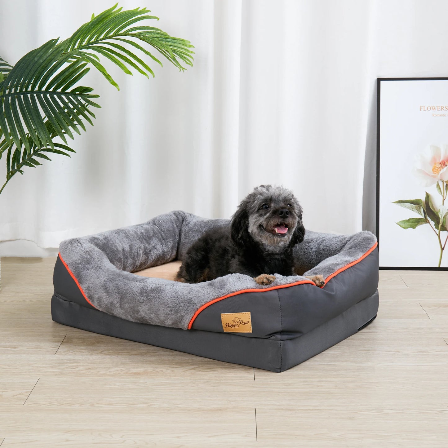Large Dog Bed With Removable Cover