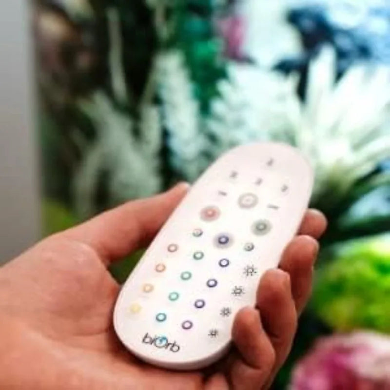 Acrylic 4-Gallon Aquarium with Multi-Color Remote-Controlled LED Lights, Gray