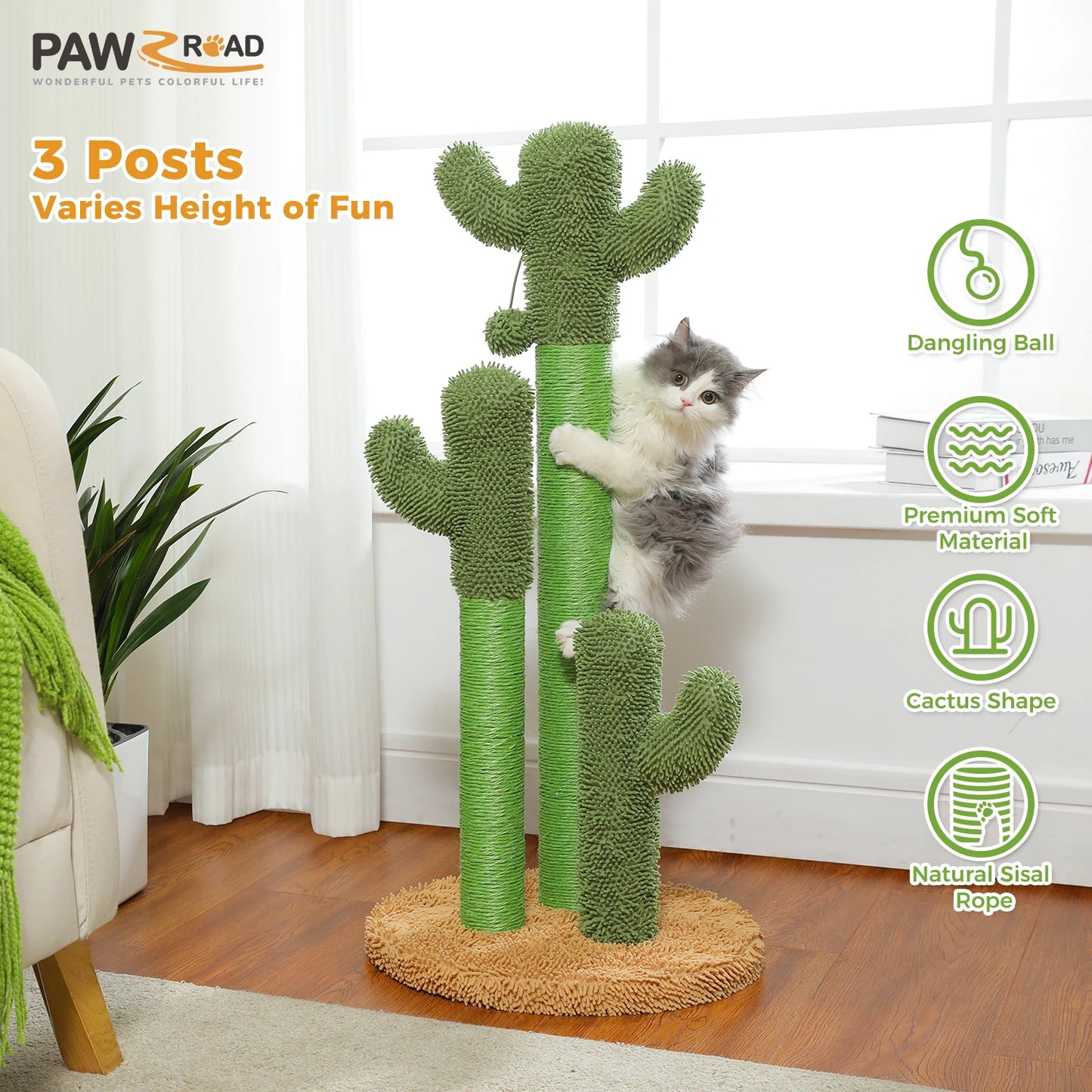 Cactus Cat Scratching Post