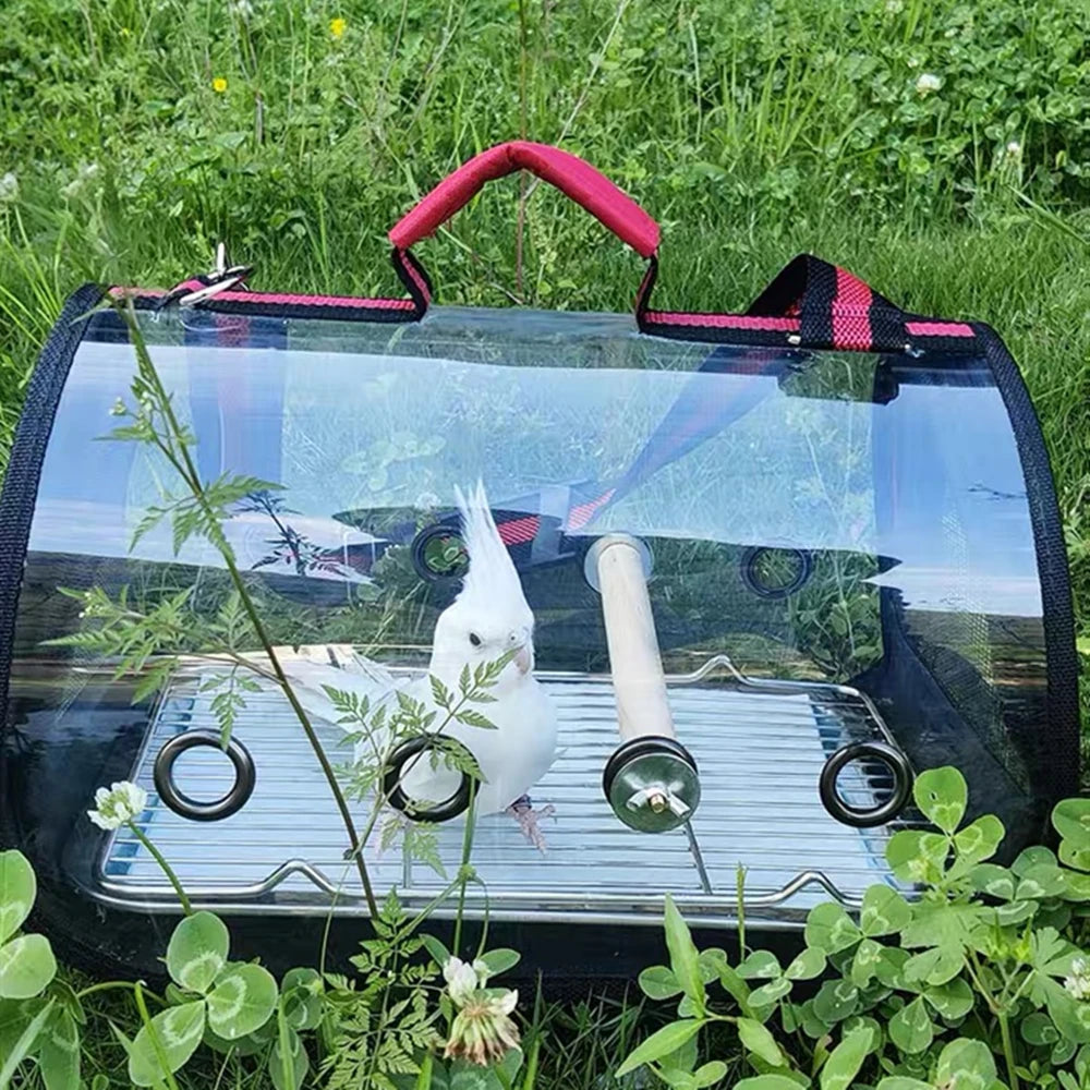 Bird Travel Carrier with Perch
