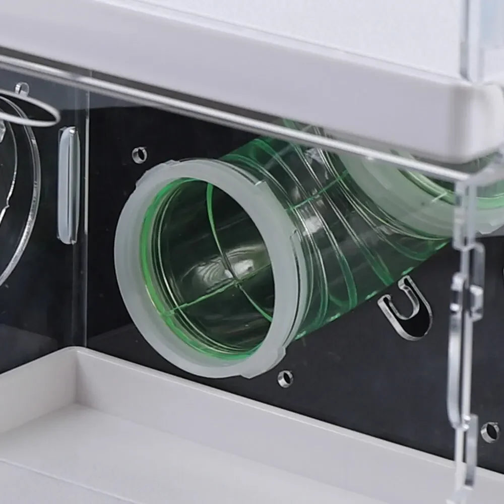 Transparent Double-Layer Small Pet House Cage for Guinea Pigs & Hamsters