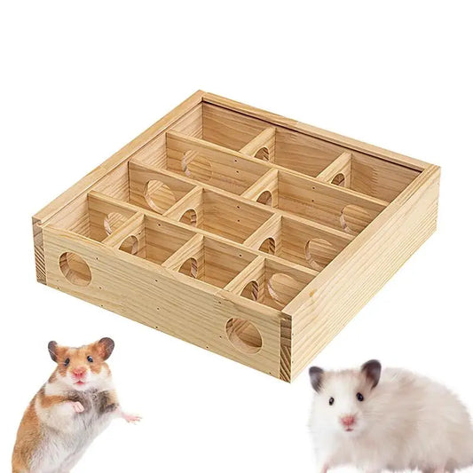 Wooden Gerbil Maze Toy