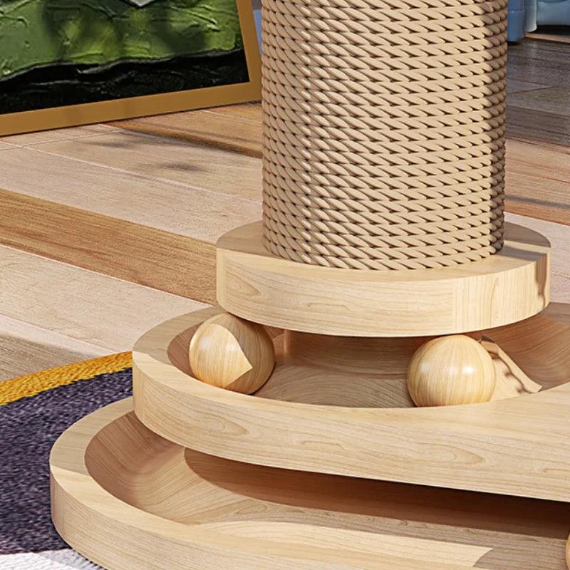 Interactive Cat Scratching Post Tower