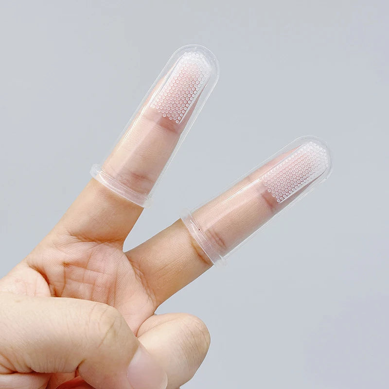 10Pcs Baby Finger Pet Toothbrush
