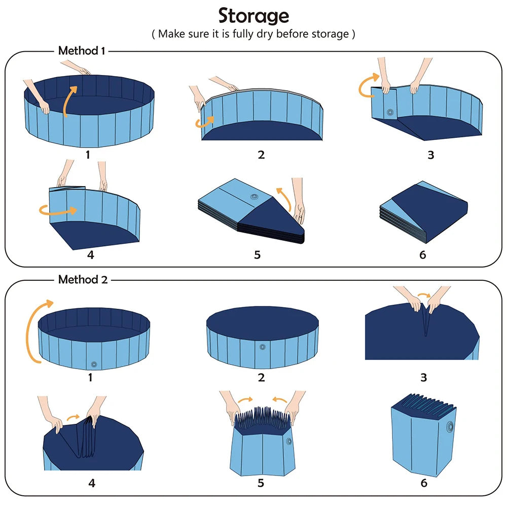 Dog Swimming Pool or Pool Cover Portable Plastic Pool Grooming Tub Bathing Scratch Resistance Pet Pools Bathtub for Large Dogs