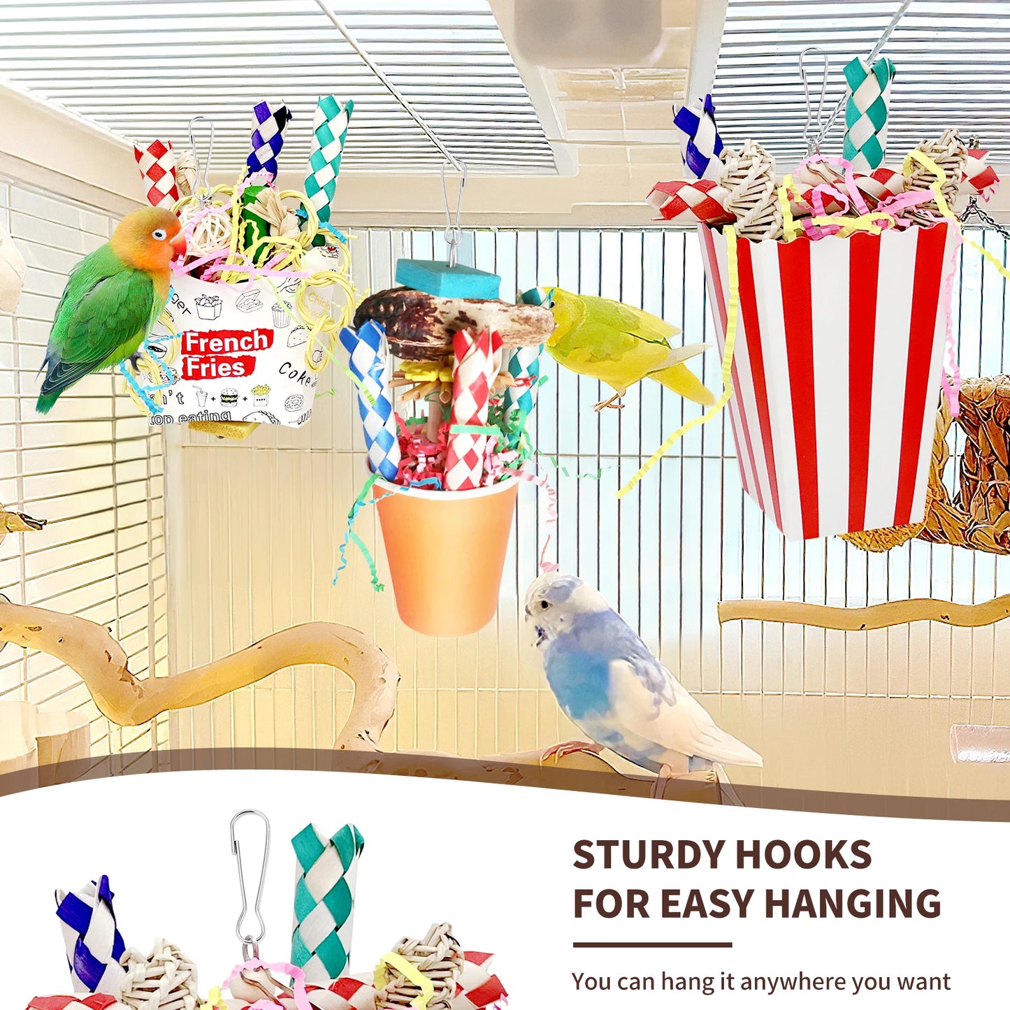 3PCS Bird Shredding/Chewing Toys