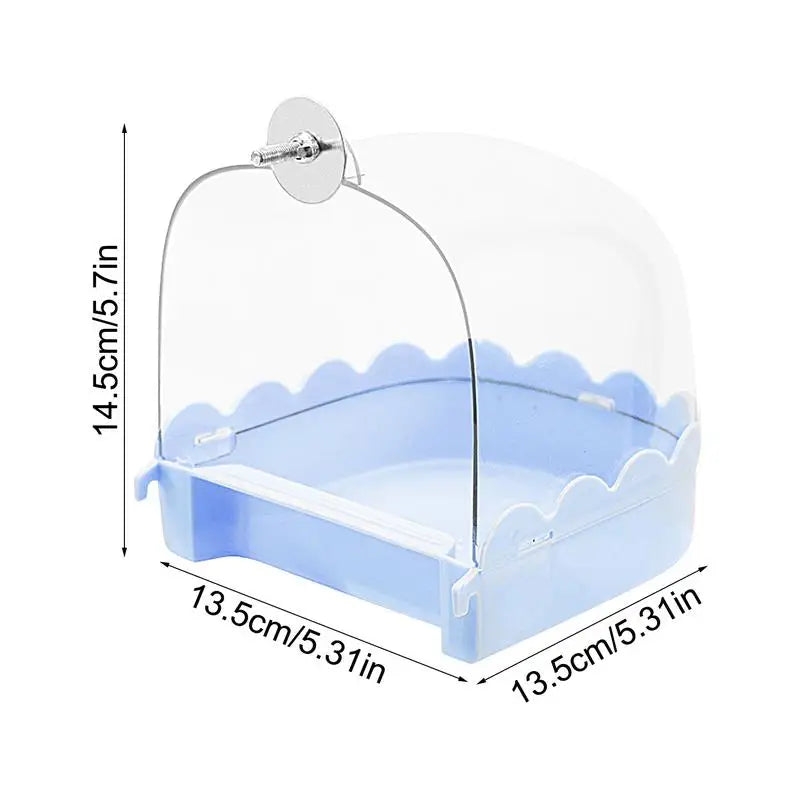 Spacious Bird Bath For Cage