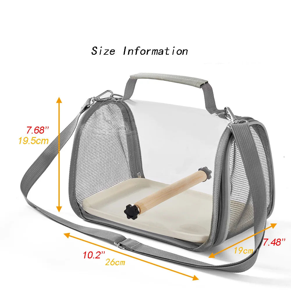 Travel Carrier for Small Bird, Lizard, Hamster