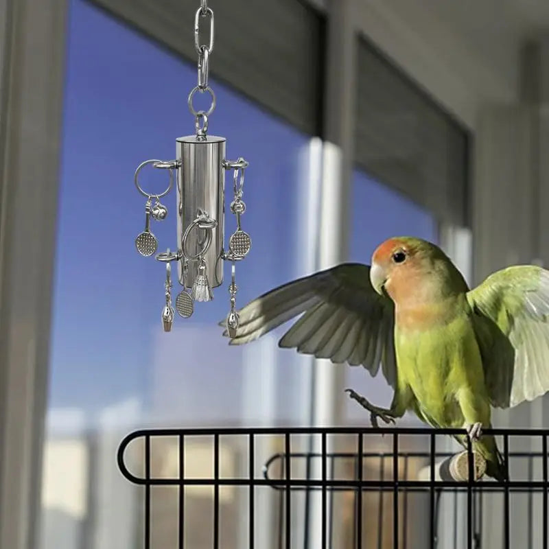 Hanging Stainless Steel Pet Bird Toy