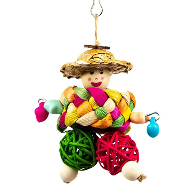 Multicolored Bird Chewing Toy