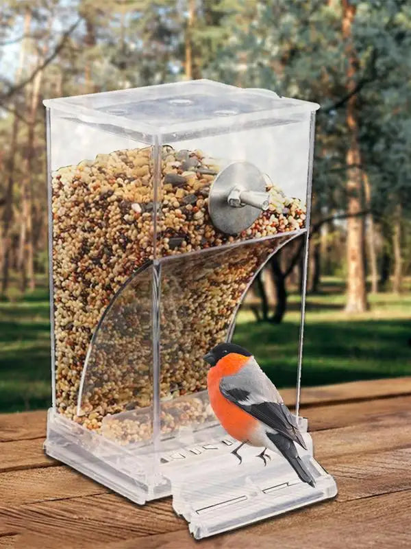 Acrylic Bird Feeders Anti Spill Automatic Parrot Feeder Drinker TransparentParakeet Feeders For Bird Cage Cage Accessories