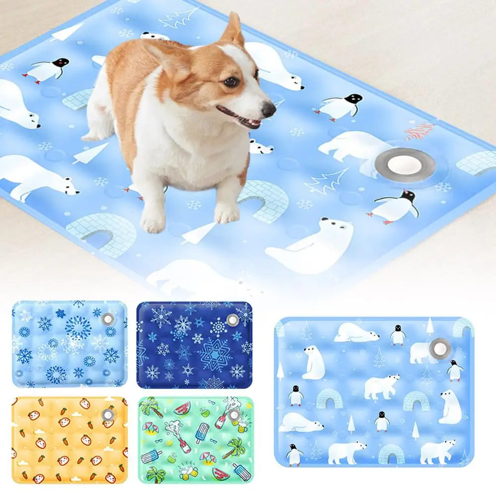 Cooling Pad Ice Mat Summer Pet Dry Ice Crystal Powder Water Injection Dog Cat Cool Mat Pet Summer Supplies