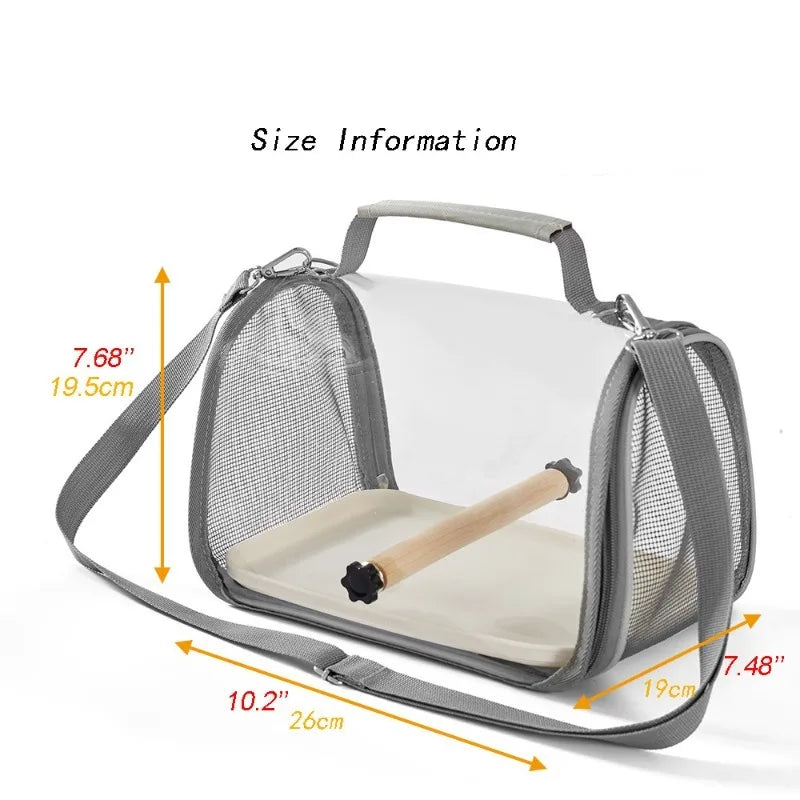 Travel Carrier for Small Bird, Lizard, Hamster