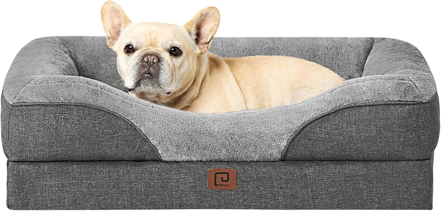 Memory Foam Orthopedic Dog Sofa with Sides