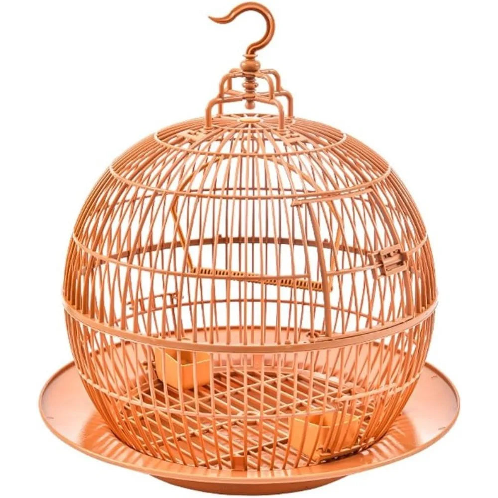 The Birdcage European-Style Spherical Bird  Bottom with Tray Bird  Decoration Ornamental  Small Parrot Bird