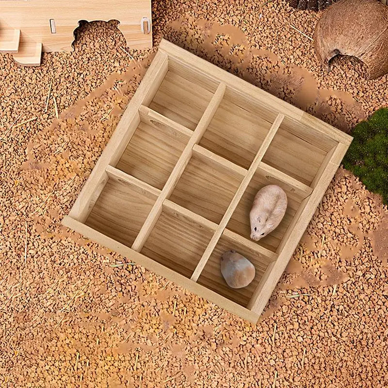 Wooden Gerbil Maze Toy