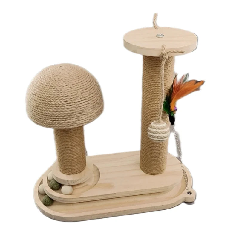 Interactive Cat Scratching Post Tower