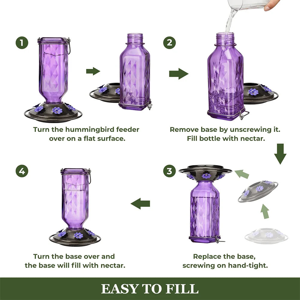 Plastic Hummingbird Nectar Feeder