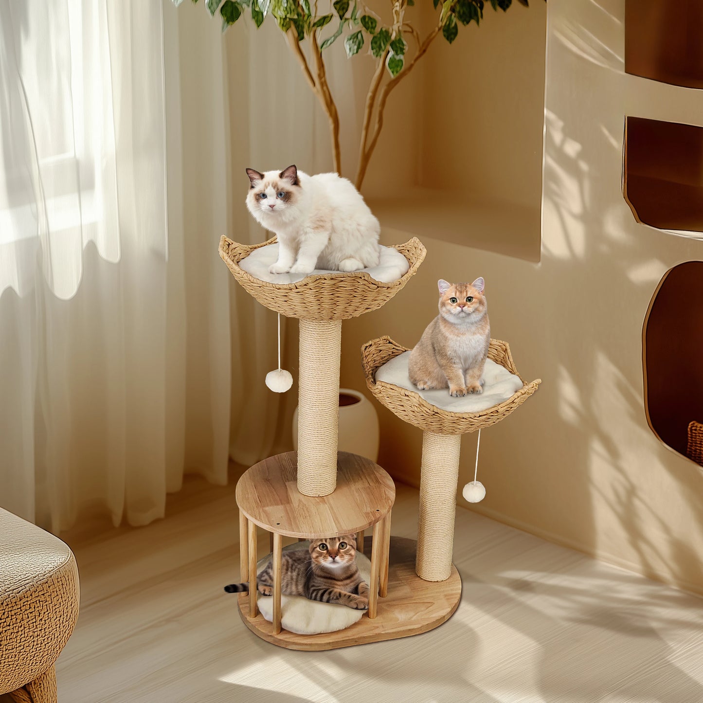 Cat Tower With Scratching Posts