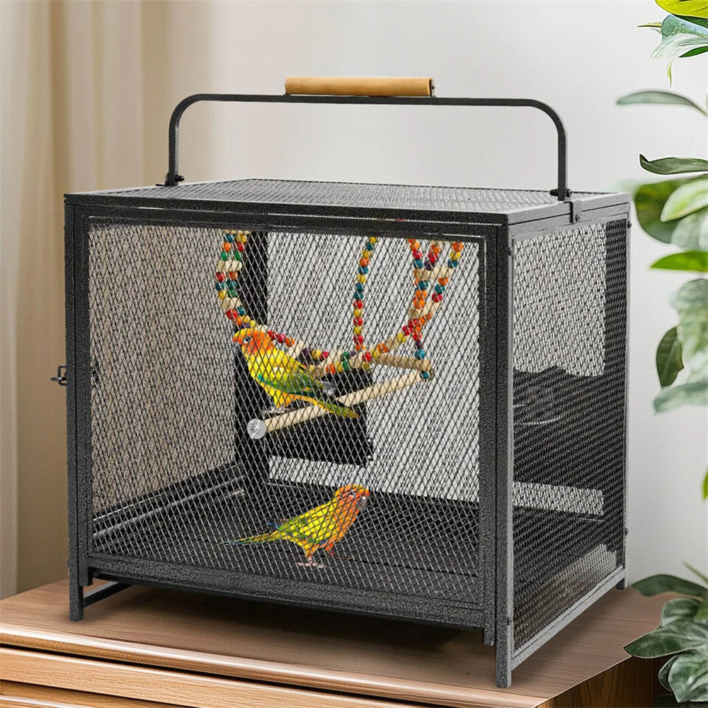 Heavy Duty Wrought Iron Bird Cage/ Carrier
