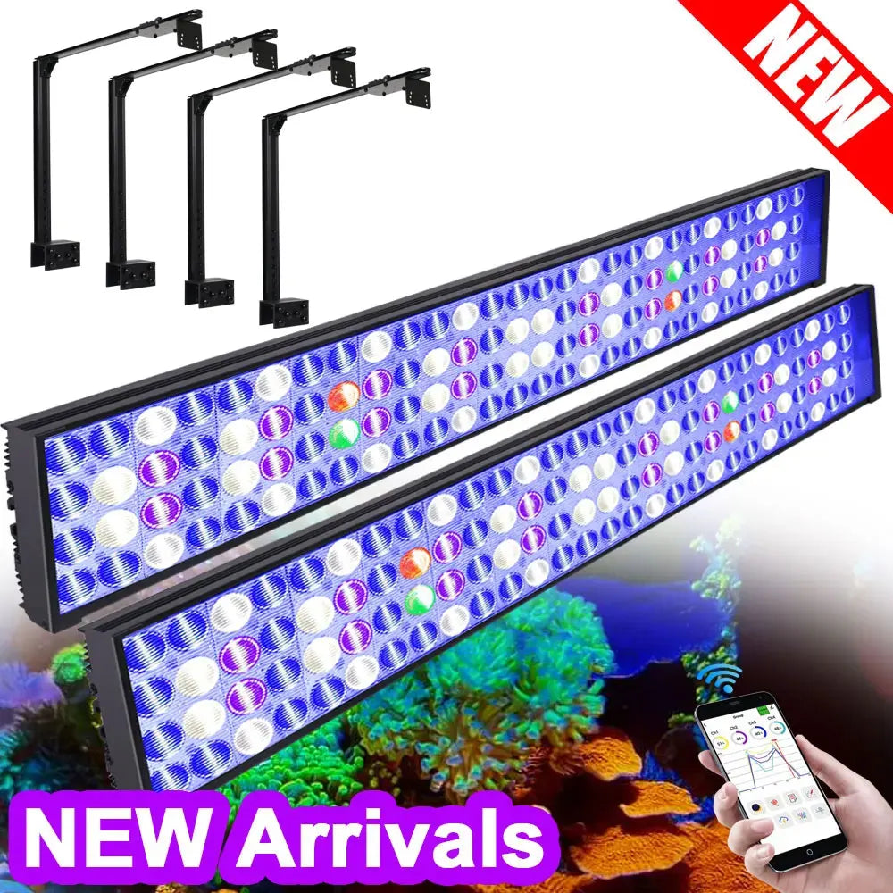 2PCS Marine Aquarium Full Spectrum Light, Programmable