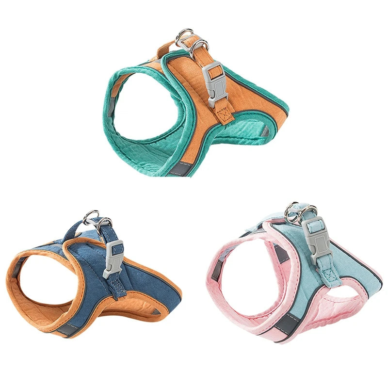 Cat Harness Leash Set With Reflective Strip