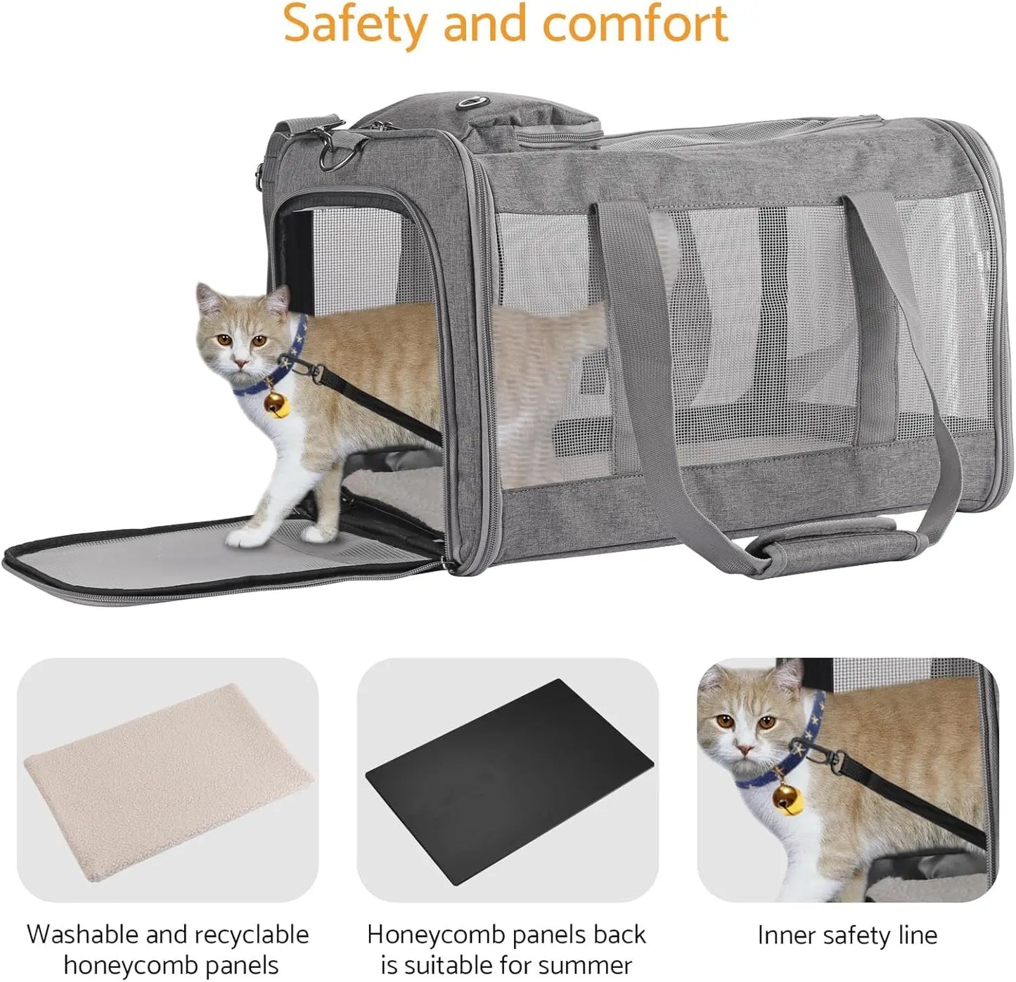 Airline Approved, Breathable Pet Travel Carrier