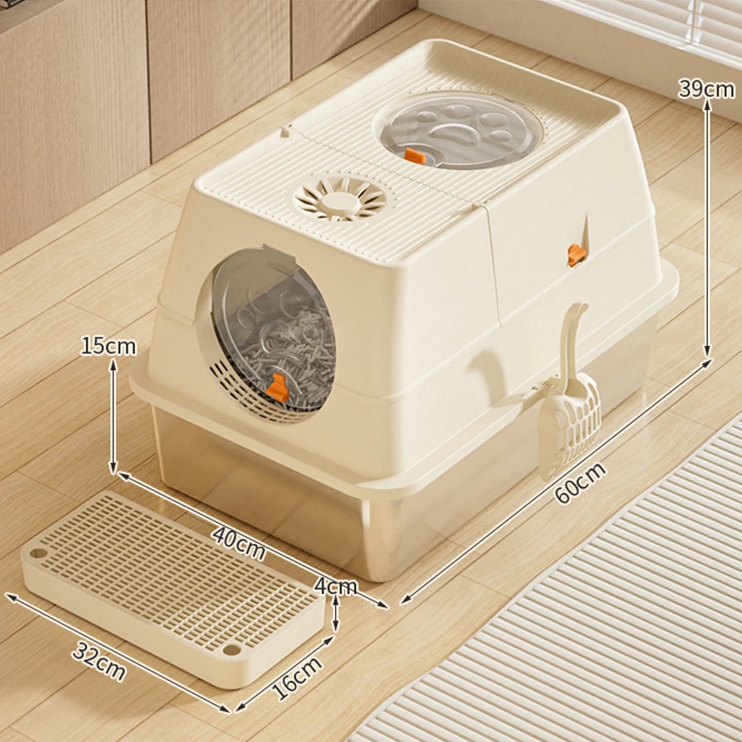 Stainless Steel Cat Litter Box