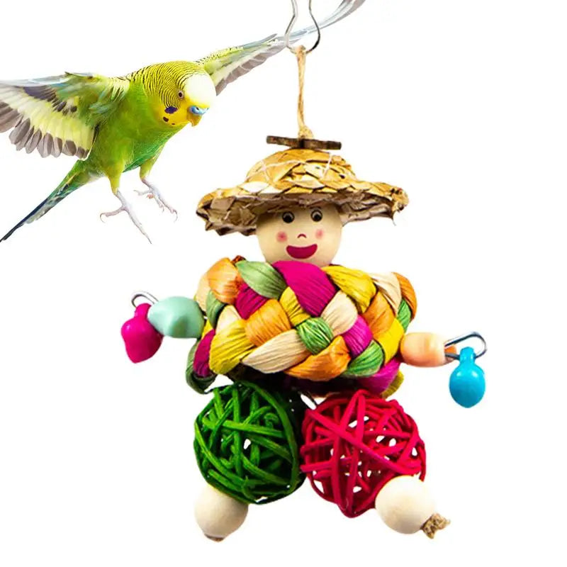 Multicolored Bird Chewing Toy
