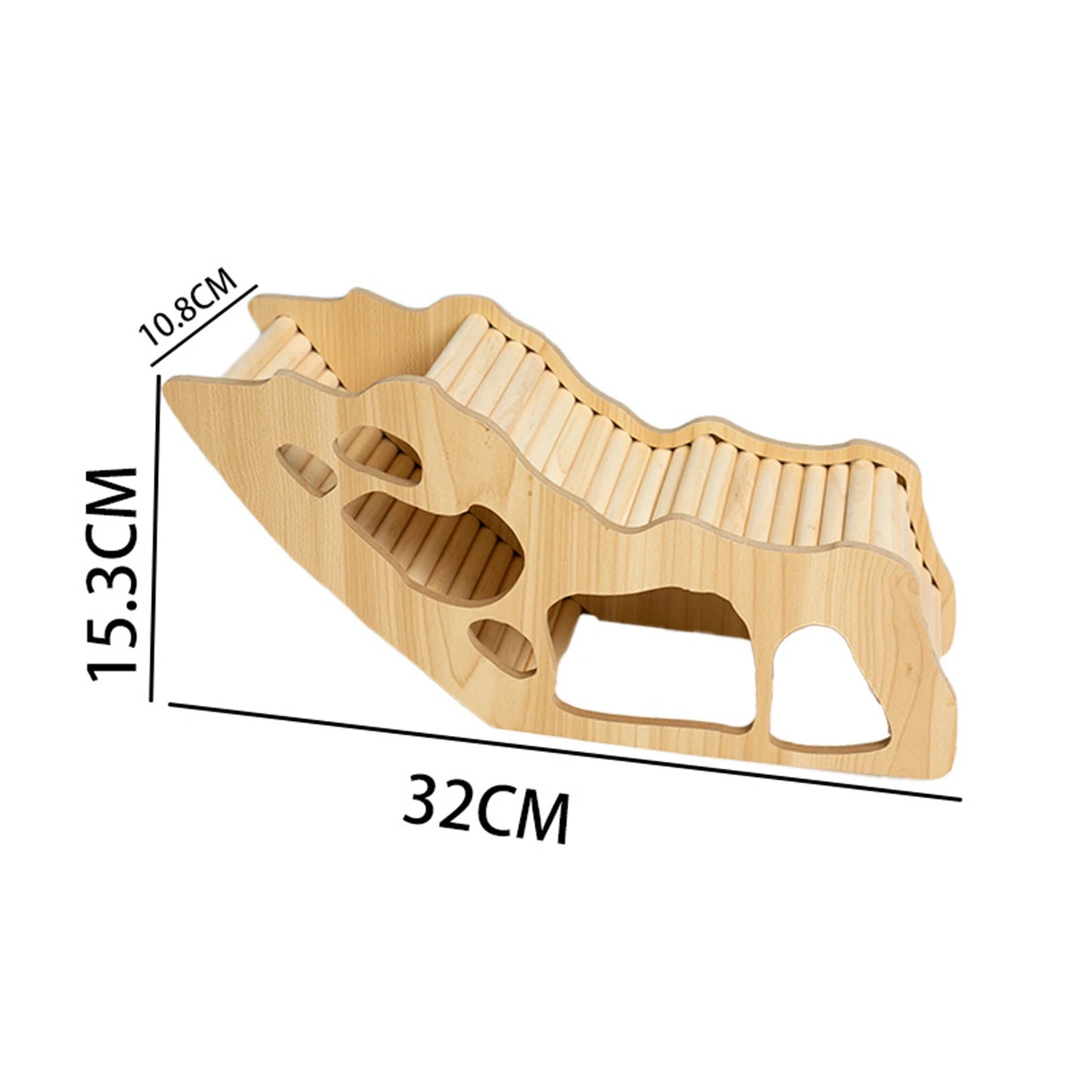 Hamster Wooden House With Climbing Ladder