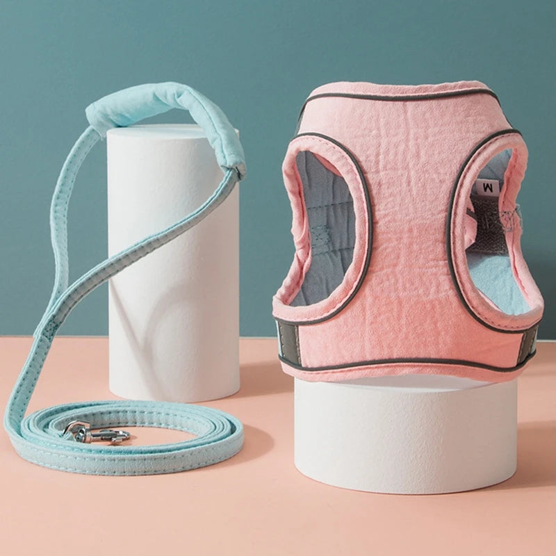 Cat Harness Leash Set With Reflective Strip