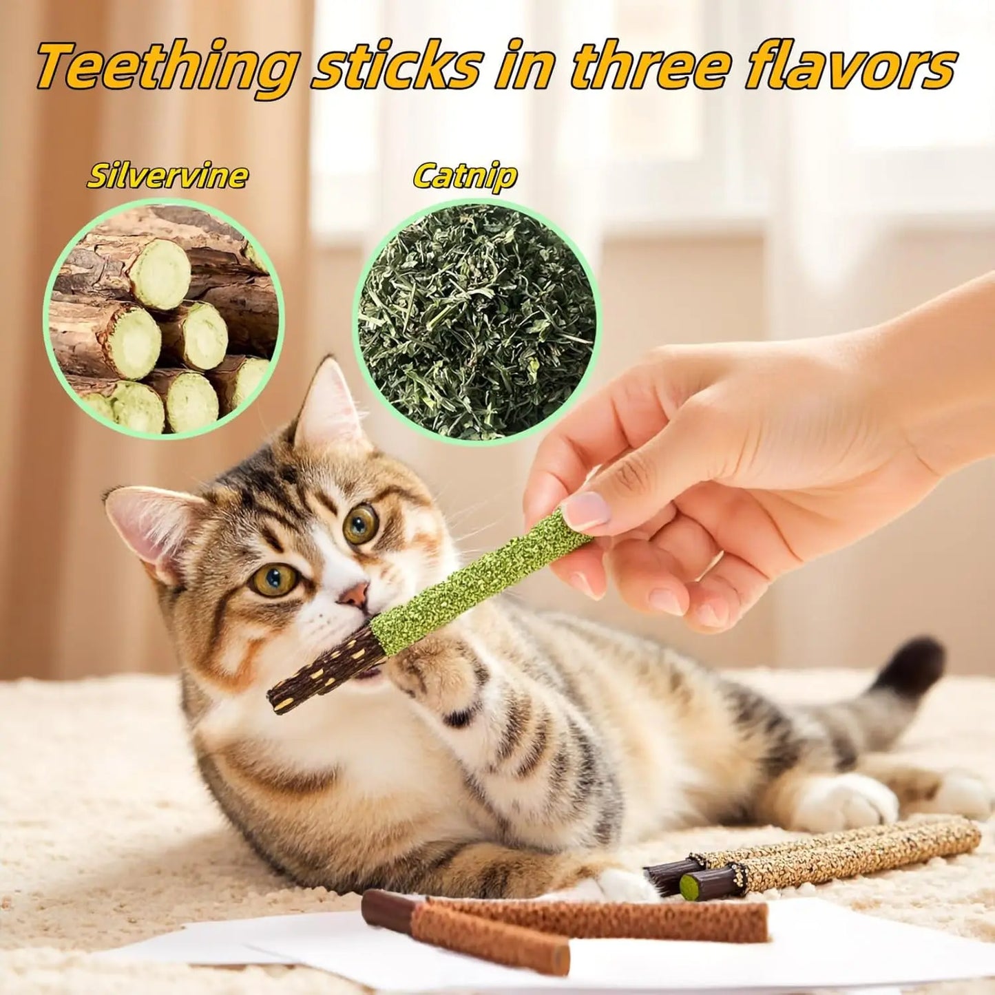 Catnip Chewing Stick Toys