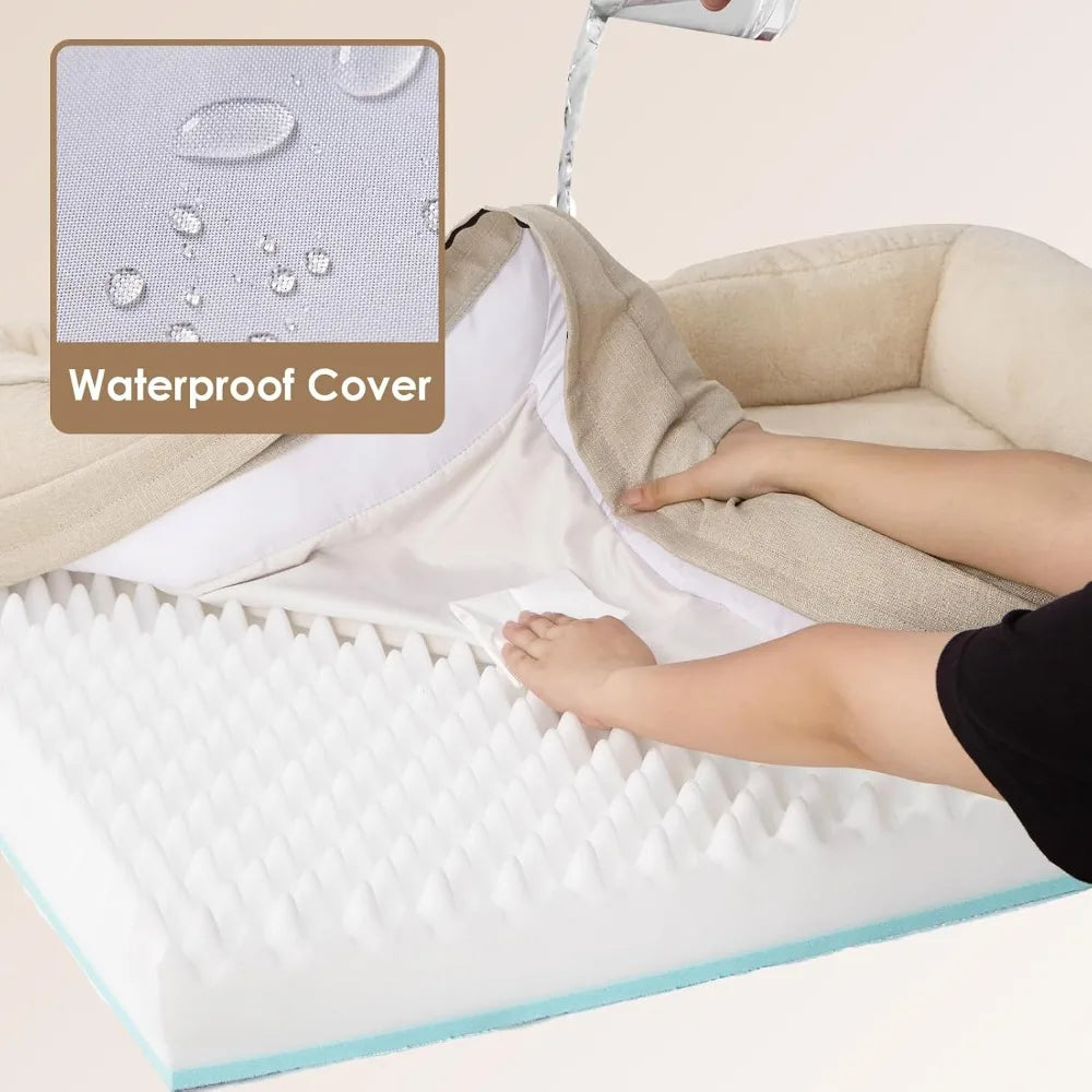 Memory Foam Orthopedic Dog Sofa with Sides