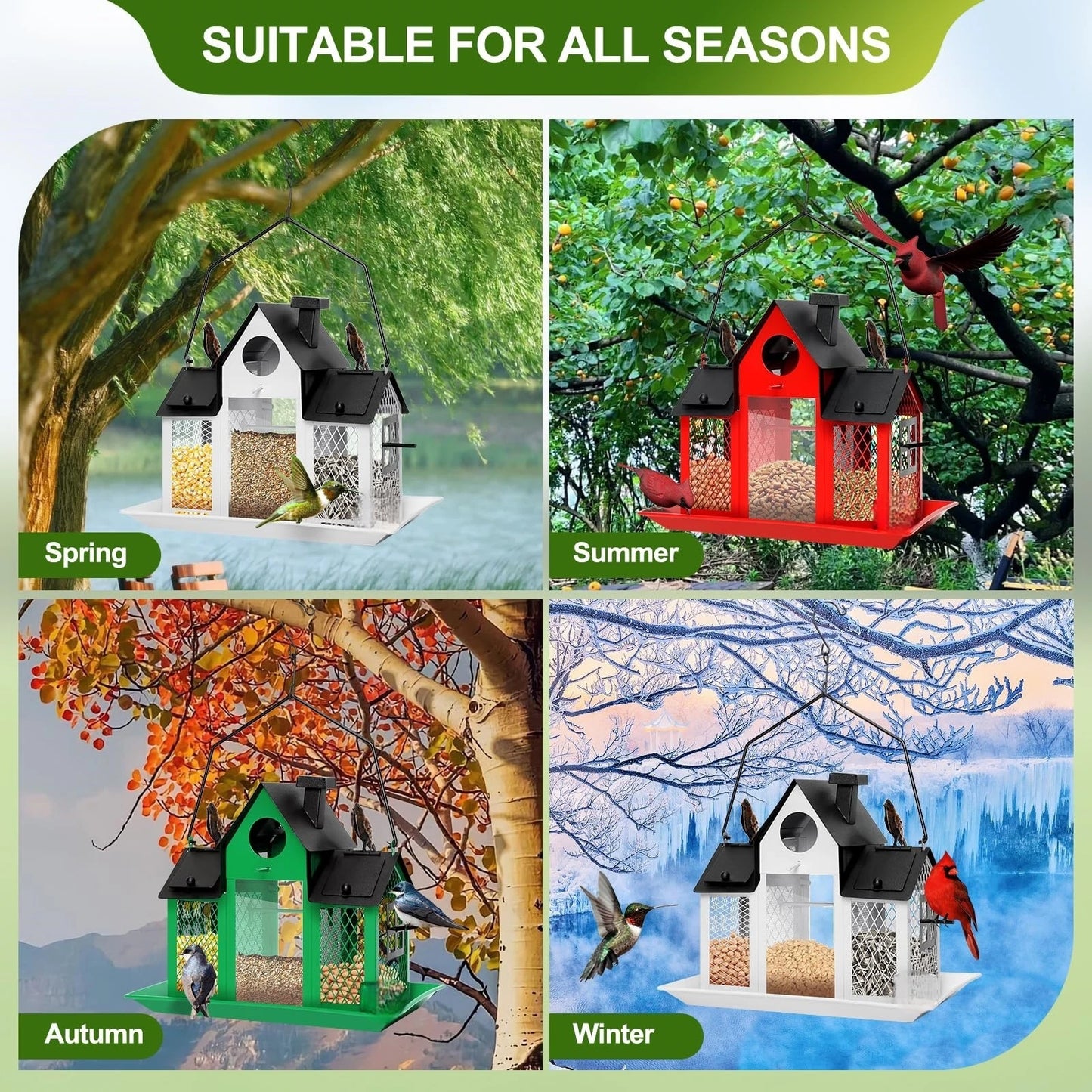 Outdoor Hanging Wild Bird Feeder