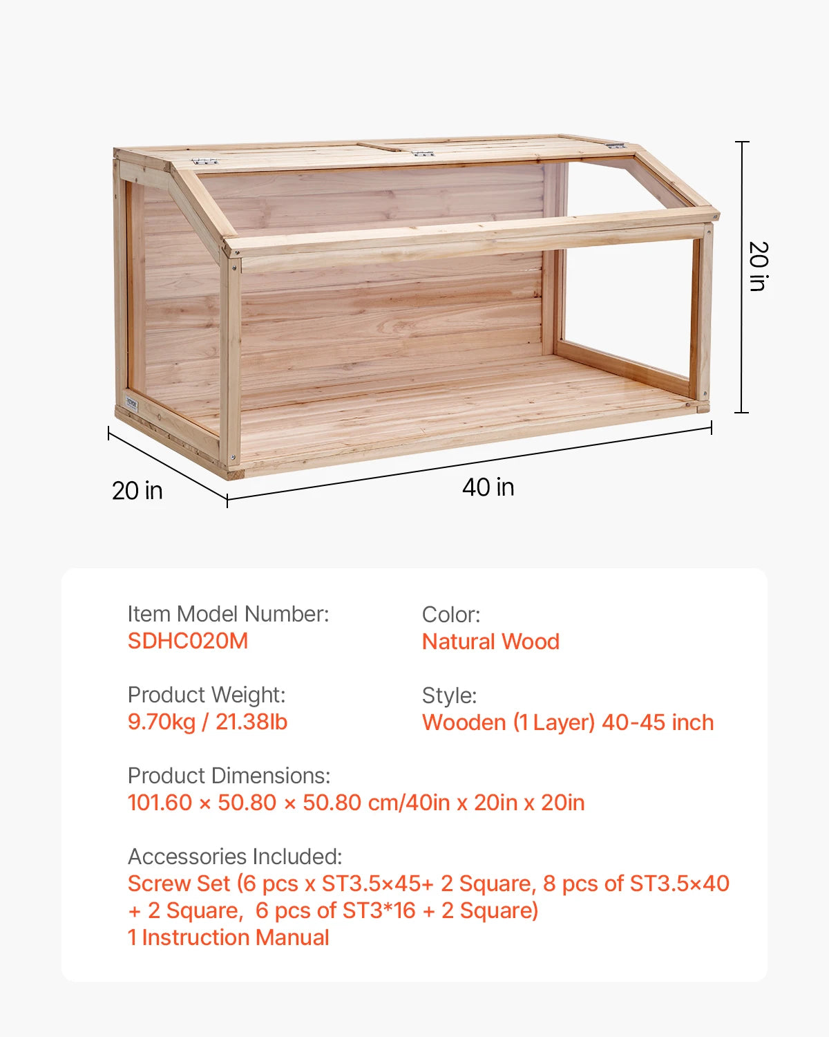 Wooden Gerbil Habitat with Openable Top