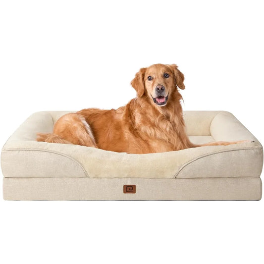 Memory Foam Orthopedic Dog Sofa with Sides