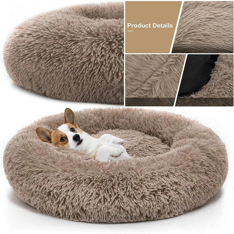Comfortable, Washable  Ultra Soft Round Dog /Cat Bed