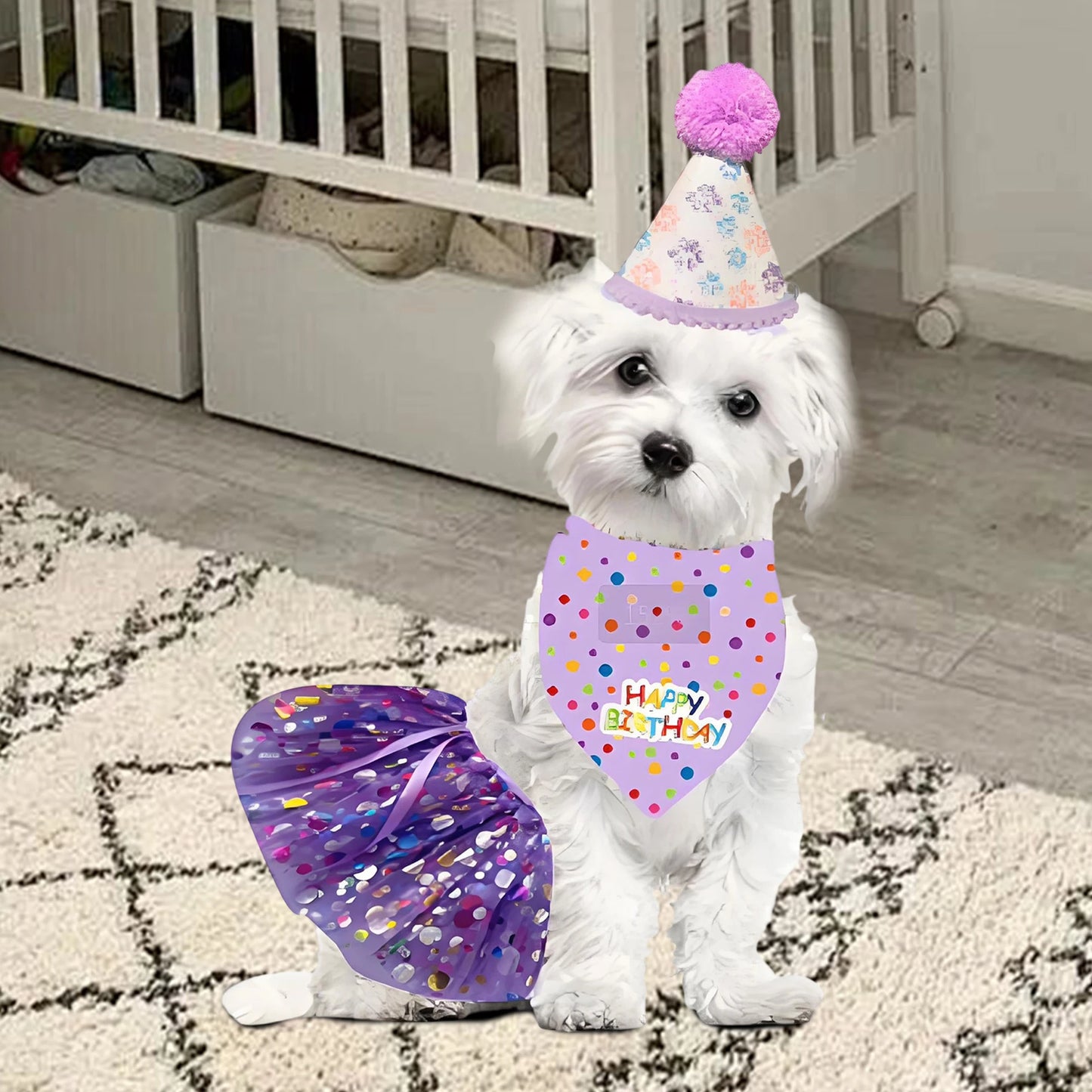 Pet Birthday Costume Set