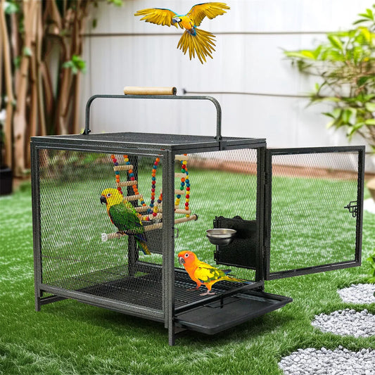 Heavy Duty Wrought Iron Bird Cage/ Carrier