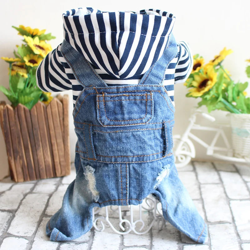 Pet Denim Jumpsuit