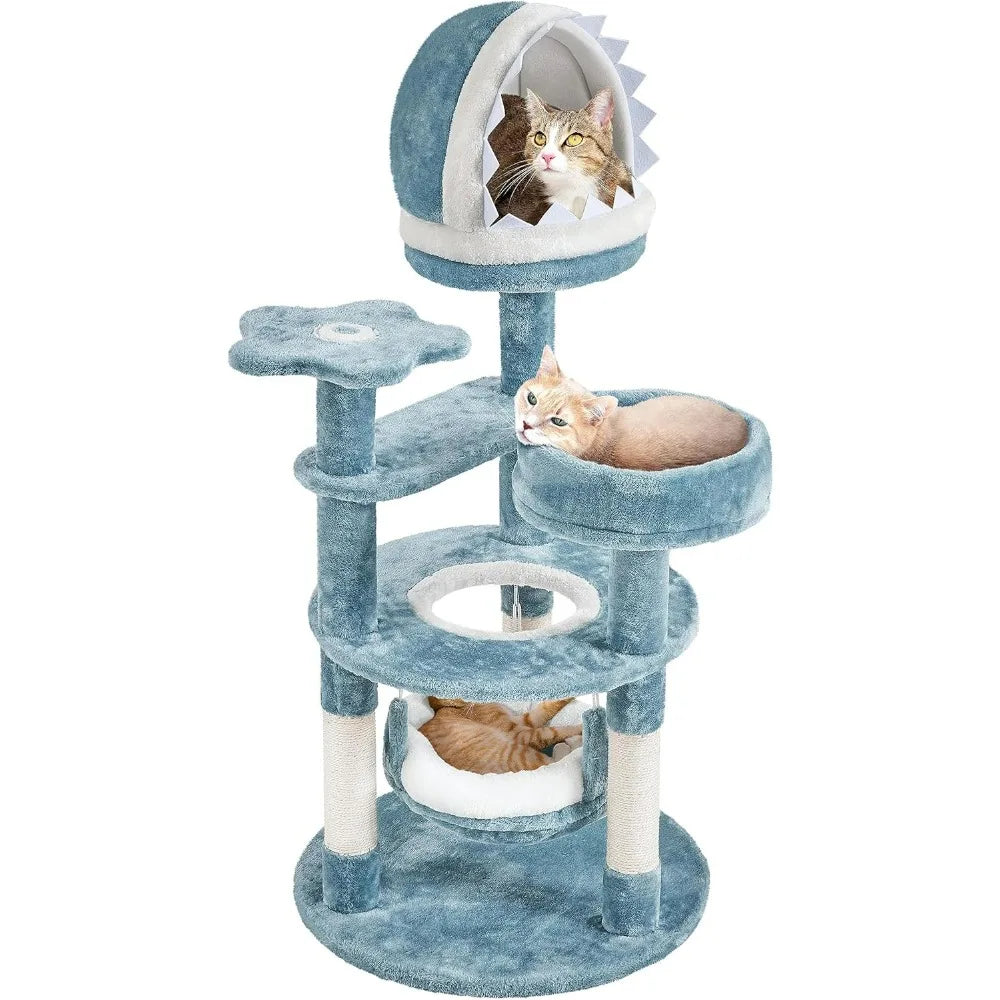 Plush Multi-Level Cat Tower
