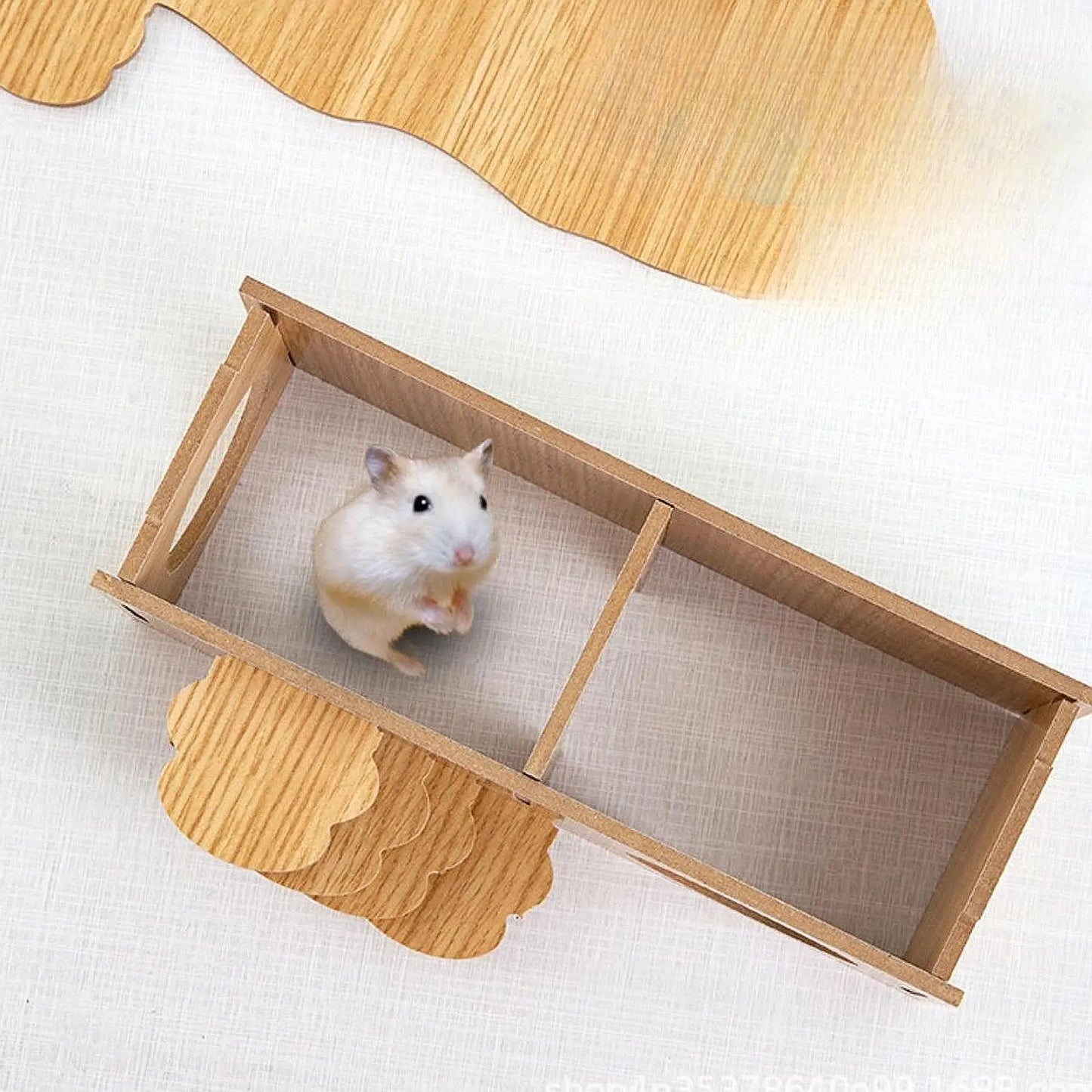 Hamster Wooden House With Climbing Ladder